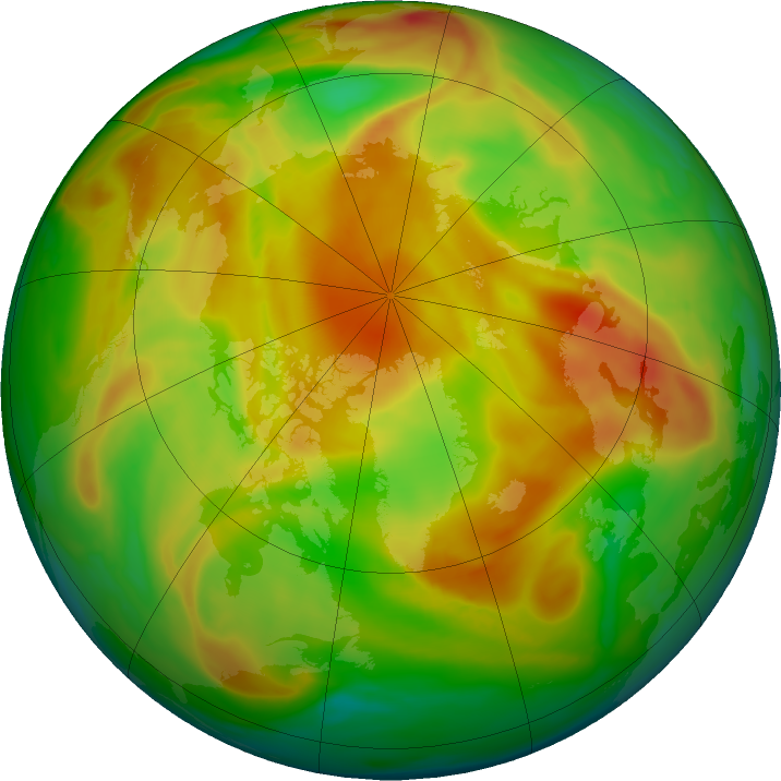 Arctic ozone map for 08 May 2021